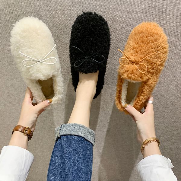 winter shoes women women's moccasins slip-on loafers fur all-match female footwear shallow mouth autumn round toe casual, Black
winter shoes women women's moccasins slip-on loafers fur all-match female footwear shallow mouth autumn round toe casual, Black