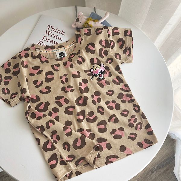 children's leopard t-shirt 2019 korean version of summer cotton embroidered boys and girls bottoming shirt short-sleeved t200413, Blue
children's leopard t-shirt 2019 korean version of summer cotton embroidered boys and girls bottoming shirt short-sleeved t200413, Blue