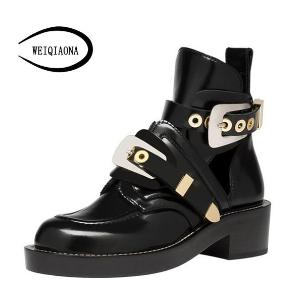 weiqiaona 2019 new spring fashion big size 34-43 design women shoes round toe buckle strap high heels short boot ladies, Black
weiqiaona 2019 new spring fashion big size 34-43 design women shoes round toe buckle strap high heels short boot ladies, Black