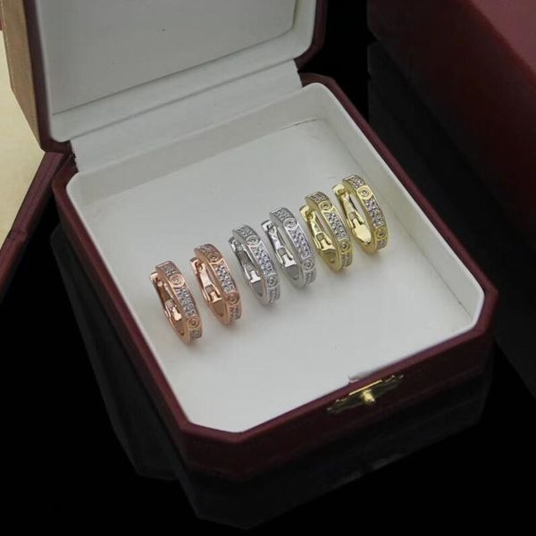 women hoop earrings fashion love designer stud earrings wedding jewelry 316l titanium steel silver rose gold cãrtiêr earring, White
women hoop earrings fashion love designer stud earrings wedding jewelry 316l titanium steel silver rose gold cãrtiêr earring, White