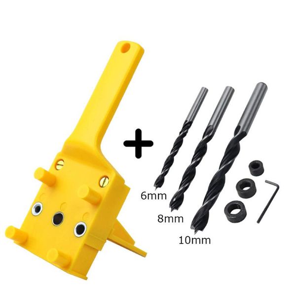 handheld woodworking dowel jig fit for 6 8 10mm drill bits wood drilling doweling hole saw tools punch locator with metal sleeve
handheld woodworking dowel jig fit for 6 8 10mm drill bits wood drilling doweling hole saw tools punch locator with metal sleeve