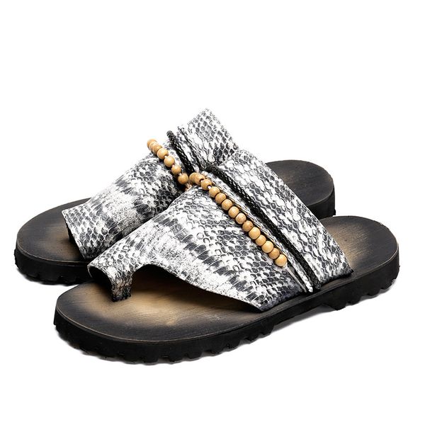 men's slippers new summer leather shoes casual flip-flops slippers beach men shoes fashion, Black
men's slippers new summer leather shoes casual flip-flops slippers beach men shoes fashion, Black