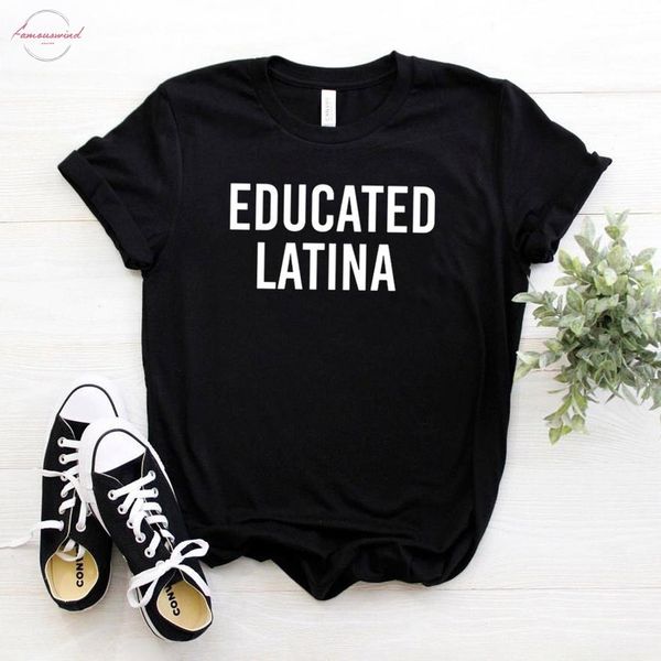 educated latina women tshirt cotton casual funny t shirt for lady girl tee hipster ins drop ship na 119, White
educated latina women tshirt cotton casual funny t shirt for lady girl tee hipster ins drop ship na 119, White
