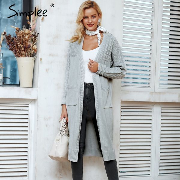 simplee winter shrug knitted sweater cardigan women elegant autumn winter cardigan female turn down collar sweater outwear 2018, White
simplee winter shrug knitted sweater cardigan women elegant autumn winter cardigan female turn down collar sweater outwear 2018, White