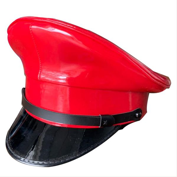 pu leather military cap red hat performance stage show night bar hat men women military hats captain cap, Blue;gray
pu leather military cap red hat performance stage show night bar hat men women military hats captain cap, Blue;gray
