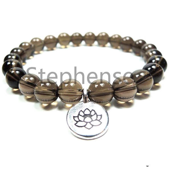 mg0686 8 mm a grade genuine smoky quartz bracelet women`s yoga energy mala bracelet fashion new style bracelet, Black
mg0686 8 mm a grade genuine smoky quartz bracelet women`s yoga energy mala bracelet fashion new style bracelet, Black