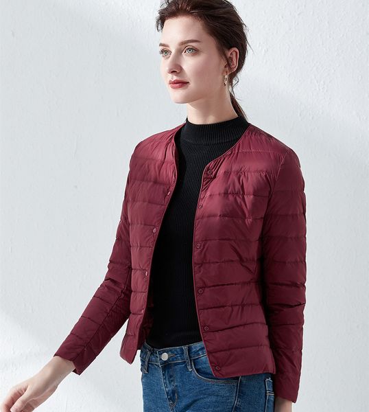 2019 new style winter collarless thin short slim fit down jacket women's large size crew neck short coat korean-style fashion, Black;white
2019 new style winter collarless thin short slim fit down jacket women's large size crew neck short coat korean-style fashion, Black;white