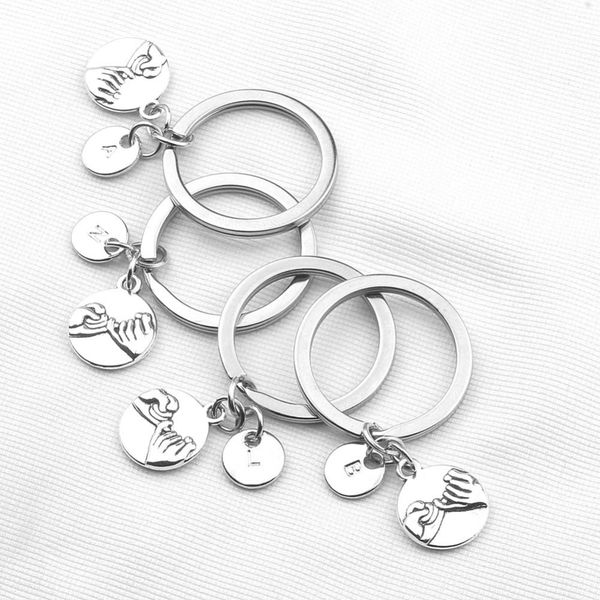 Fashion Initial 26 Letters Keyring for Men Women Silver Color Hand-held Friendship Keychain Jewelry Couple Family Gift
Fashion Initial 26 Letters Keyring for Men Women Silver Color Hand-held Friendship Keychain Jewelry Couple Family Gift