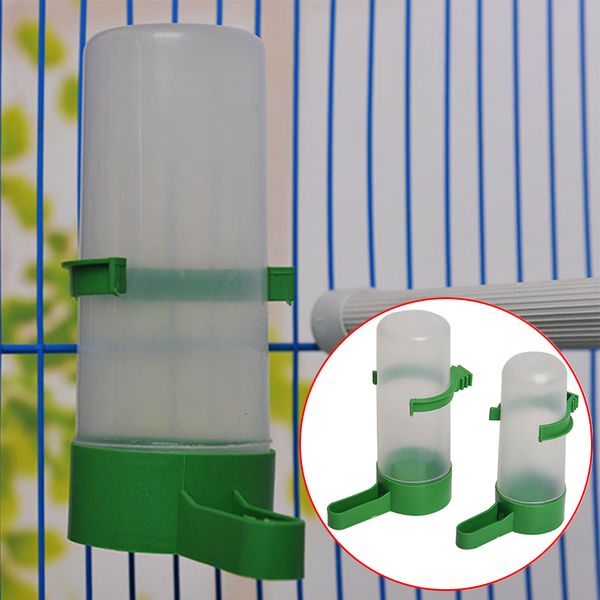 новые висячие parrot bird feeder пьющей полива пластиковые бутылки автоматических с зажимом для вольер волнистого попугая 60ml / 140ml
новые висячие parrot bird feeder пьющей полива пластиковые бутылки автоматических с зажимом для вольер волнистого попугая 60ml / 140ml
