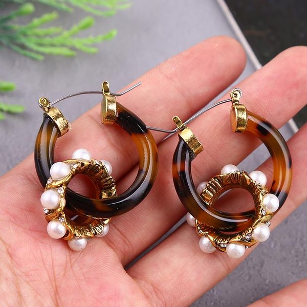 earring personalized vintage round acrylic leopard drop earrings for women trendy gold metal pearl dangle earring jewelry, Silver
earring personalized vintage round acrylic leopard drop earrings for women trendy gold metal pearl dangle earring jewelry, Silver