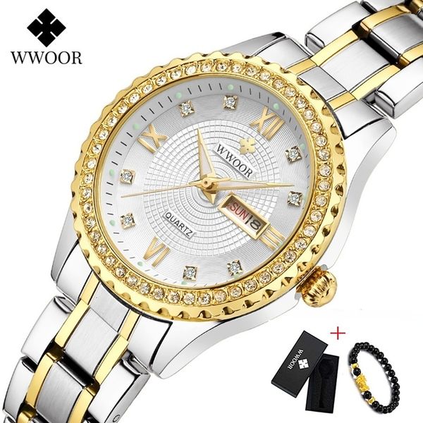 wwoor new gold women bracelet watches waterproof ladies watch stainless steel casual dress woman quartz watch women reloj mujer cj191116, Slivery;brown
wwoor new gold women bracelet watches waterproof ladies watch stainless steel casual dress woman quartz watch women reloj mujer cj191116, Slivery;brown
