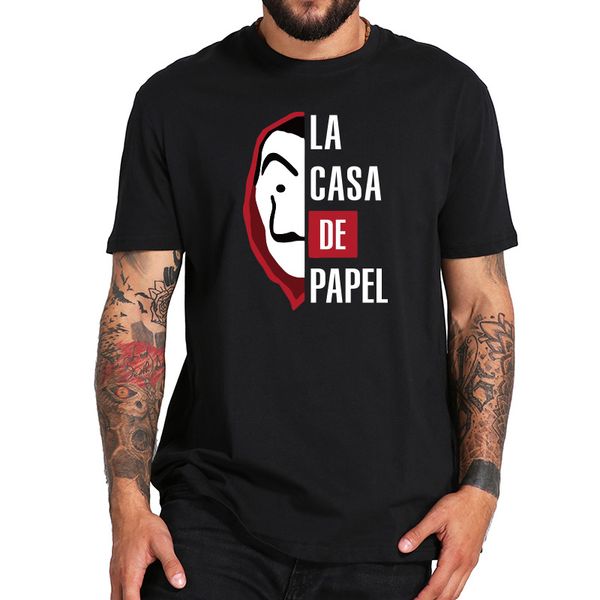 eu size 100% cotton tees la casa de papel horror character lmage graphic printed short sleeve o-neck t-shirt, White;black
eu size 100% cotton tees la casa de papel horror character lmage graphic printed short sleeve o-neck t-shirt, White;black