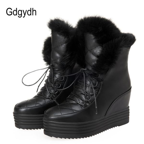 gdgydh fashion fur snow boots women lacing 2018 new winter shoes platform warm round toe height increasing ankle boots female, Black
gdgydh fashion fur snow boots women lacing 2018 new winter shoes platform warm round toe height increasing ankle boots female, Black