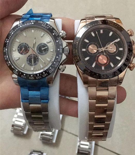 mens luxury watch dayton stainless steel all dial work ceramic bezel mens automatic movement sweep luxury designer wristwatches, Slivery;brown 
mens luxury watch dayton stainless steel all dial work ceramic bezel mens automatic movement sweep luxury designer wristwatches, Slivery;brown