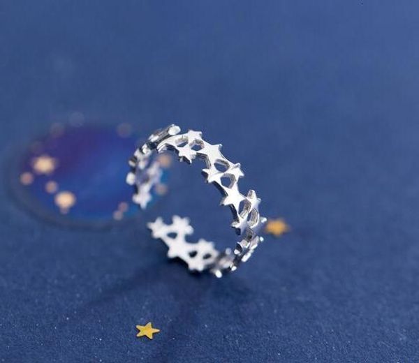 real.925 1pc sterling silver fine stars stack ring open adjust gtlj1670, Golden;silver
real.925 1pc sterling silver fine stars stack ring open adjust gtlj1670, Golden;silver