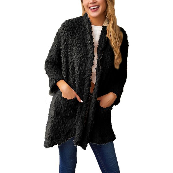 jaycosin winter trend women warm casual slim plush pocket coat long fashion comfortable soft female outwear overcoat coats1111#4, Black
jaycosin winter trend women warm casual slim plush pocket coat long fashion comfortable soft female outwear overcoat coats1111#4, Black