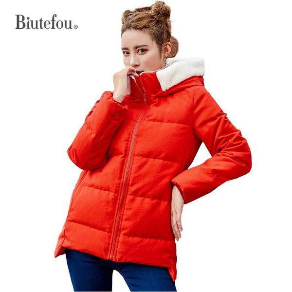 2018 new arrival women warm red down coats winter slim simple design duck down hooded coats, Black
2018 new arrival women warm red down coats winter slim simple design duck down hooded coats, Black
