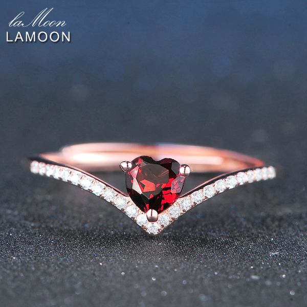 lamoon 925 sterling silver ring for women heart cut garnet gemstone ring 18k rose gold plated fine jewelry wedding band lmri003 ly191226, Slivery;golden
lamoon 925 sterling silver ring for women heart cut garnet gemstone ring 18k rose gold plated fine jewelry wedding band lmri003 ly191226, Slivery;golden