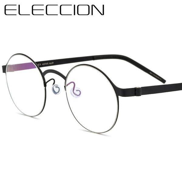 eleccion titanium optical glasses frame prescription eyeglasses men women ultralight round myopia eyeglasses korea denmark 28606, Black
eleccion titanium optical glasses frame prescription eyeglasses men women ultralight round myopia eyeglasses korea denmark 28606, Black