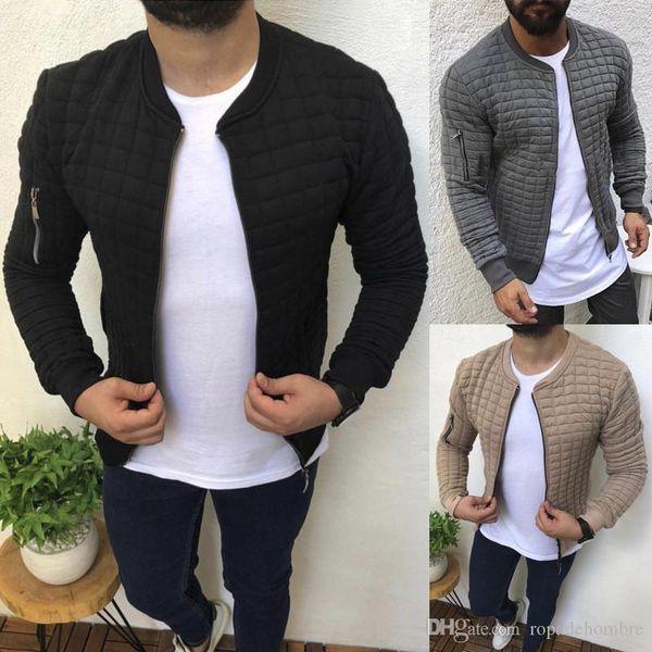 mens конструктора курток вскользь сплошной цвет zipper stand collar plaid outwear hommes зимняя осень тонкий куртки, Black;brown
mens конструктора курток вскользь сплошной цвет zipper stand collar plaid outwear hommes зимняя осень тонкий куртки, Black;brown