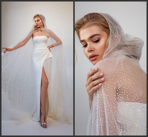 2020 beach sheath wedding dresses bridal gowns front boho split robes de mariée vestidos de noche wedding gown, White
2020 beach sheath wedding dresses bridal gowns front boho split robes de mariée vestidos de noche wedding gown, White