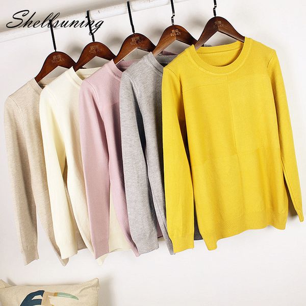 shellsuning large lattice solid color autumn women pullovers sweater knitted elasticity casual jumper basic slim warm female top, White;black
shellsuning large lattice solid color autumn women pullovers sweater knitted elasticity casual jumper basic slim warm female top, White;black