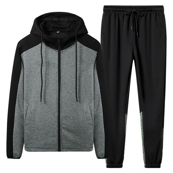 new casual tracksuit men autumn hooded jackets+ankle pants 2 pieces sets male slim fit sportswear set fashion men's clothing, Gray
new casual tracksuit men autumn hooded jackets+ankle pants 2 pieces sets male slim fit sportswear set fashion men's clothing, Gray