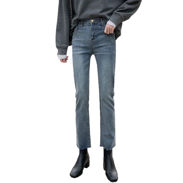 high-waisted jeans women's loose 2020 spring new all-match slimming wide-legged small man xi ya straight-leg pants, Blue
high-waisted jeans women's loose 2020 spring new all-match slimming wide-legged small man xi ya straight-leg pants, Blue