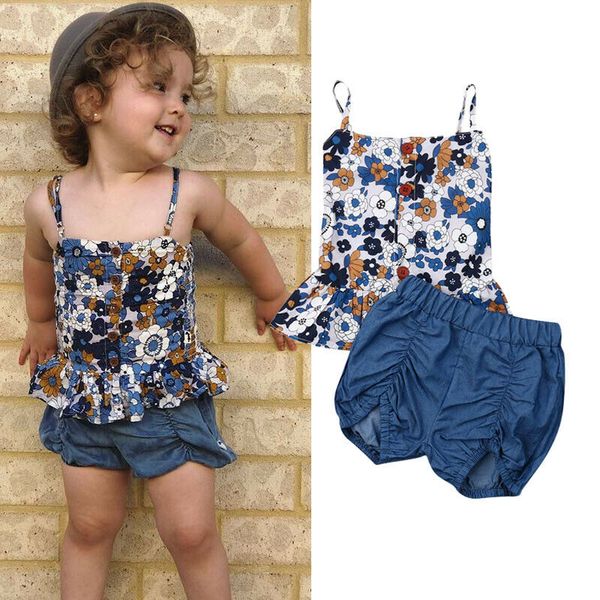 pudcoco 2019 summer toddler kids baby girls floral tops t-shirt pants shorts briefs outfit cute strap set, White
pudcoco 2019 summer toddler kids baby girls floral tops t-shirt pants shorts briefs outfit cute strap set, White