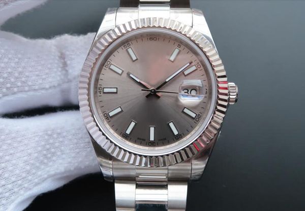 factory supplier sapphire date ii 41mm white dial stainless steel 116334 perpetual movement automatic men's watches, Slivery;brown
factory supplier sapphire date ii 41mm white dial stainless steel 116334 perpetual movement automatic men's watches, Slivery;brown