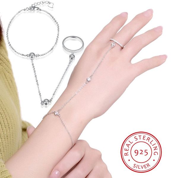korean fashion 925 silver chain ring bracelet girls jewelry finger rings silver bracelets wrist band women wedding party gift, Black
korean fashion 925 silver chain ring bracelet girls jewelry finger rings silver bracelets wrist band women wedding party gift, Black