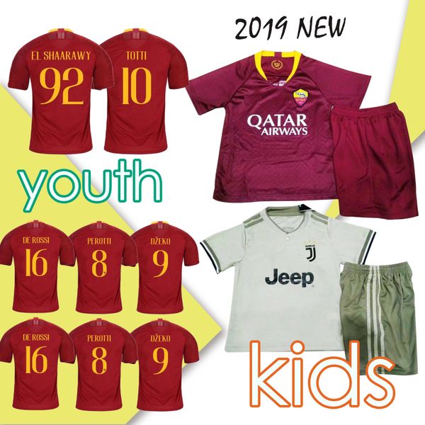 2019 Kids Kit home Soccer Jersey DE ROSSI A.S.Roma Soccer Shirt Customized DZEKO EL SHAARAWY Child Soccer Shirts uniform jersey+shorts
2019 Kids Kit home Soccer Jersey DE ROSSI A.S.Roma Soccer Shirt Customized DZEKO EL SHAARAWY Child Soccer Shirts uniform jersey+shorts
