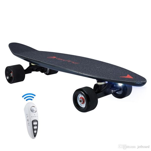 maxfind 27 дюймов электрический скейтборд penny board с беспроводной пульт дистанционного управления
maxfind 27 дюймов электрический скейтборд penny board с беспроводной пульт дистанционного управления