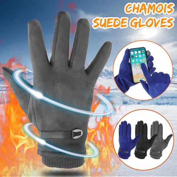leather buckle suede touchs screen windproof warm gloves cold protection driving riding outdoor sports motorcycle mittens gloves, Blue;gray
leather buckle suede touchs screen windproof warm gloves cold protection driving riding outdoor sports motorcycle mittens gloves, Blue;gray