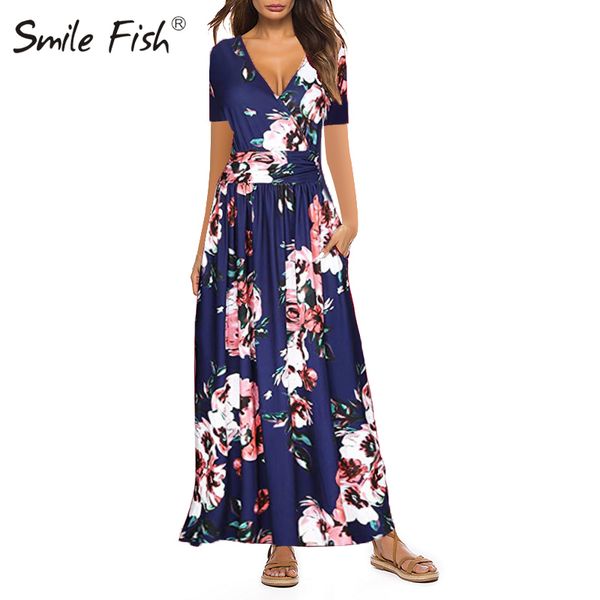 casual dresses women pleated printed beach sundress v-neck short sleeve pocket 2021 summer print boho floral dress long maxi g1453, Black;gray
casual dresses women pleated printed beach sundress v-neck short sleeve pocket 2021 summer print boho floral dress long maxi g1453, Black;gray