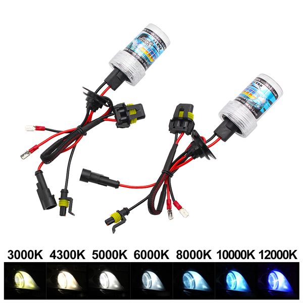 

2x 35w 55w h1 h3 h7 h11 9005 9006 hid xenon bulb light 12v auto car xenon head lamp 3000k 4300k 5000k 6000k 8000k 10000k 12000k