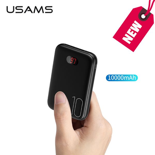 10000mah led digital mini power bank usams dual usb powerbank fast charging 5v/2a 10000 mah portable external battery charger
10000mah led digital mini power bank usams dual usb powerbank fast charging 5v/2a 10000 mah portable external battery charger