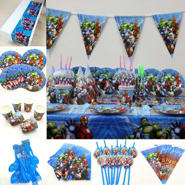 superhero avenger kids birthday party supplies party decoration cartoon theme festival disposable tableware favors
superhero avenger kids birthday party supplies party decoration cartoon theme festival disposable tableware favors