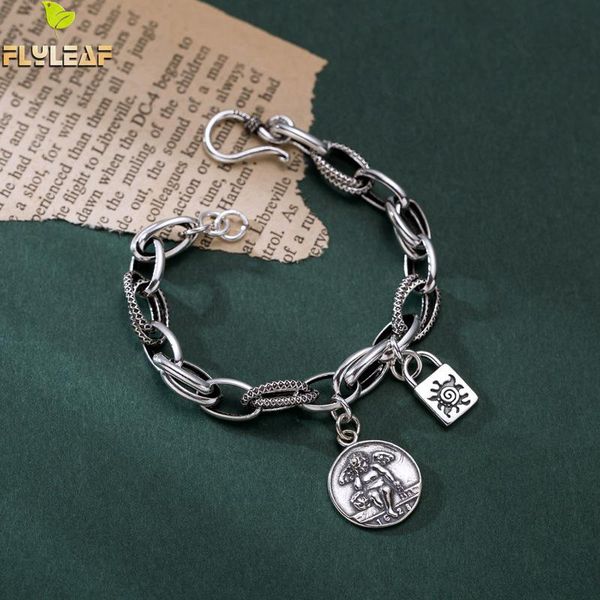 flyleaf vintage thick chain lock round emboss tag bracelets & bangles real 925 sterling silver bracelets for women fine jewelry, Golden;silver
flyleaf vintage thick chain lock round emboss tag bracelets & bangles real 925 sterling silver bracelets for women fine jewelry, Golden;silver