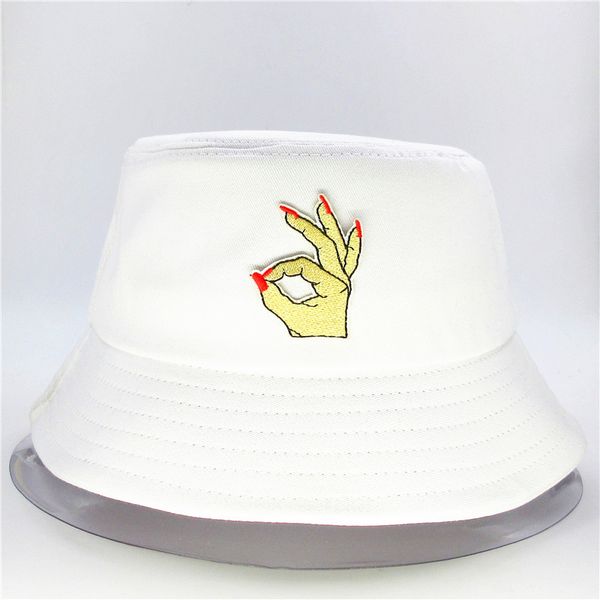 2020 new style ok gesture embroidery bucket hat fisherman hat outdoor travel sun cap hats for men and women 296
2020 new style ok gesture embroidery bucket hat fisherman hat outdoor travel sun cap hats for men and women 296