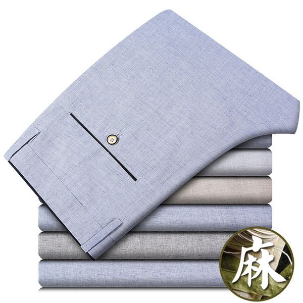 icpans cotton linen suit pants men summer thin breathable straight business dress pants for men formal trousers office 2019, White;black
icpans cotton linen suit pants men summer thin breathable straight business dress pants for men formal trousers office 2019, White;black