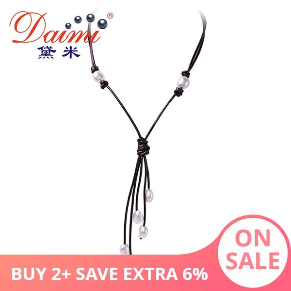 daimi 10-11mm white baroque pearl long necklace adjustable 60-110cm leather new sweater chain, Silver
daimi 10-11mm white baroque pearl long necklace adjustable 60-110cm leather new sweater chain, Silver
