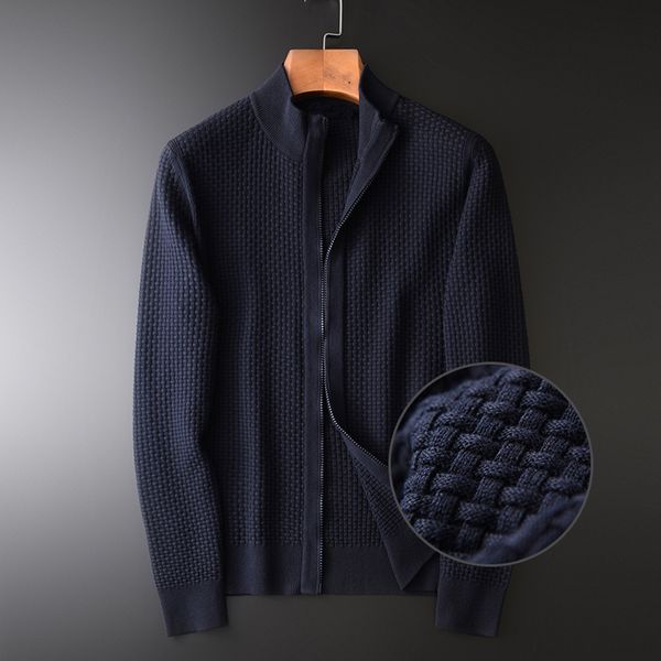 men's sweaters 100% cotton sweater men luxury 3d jacquard fabric stand collar male fashion zipper knitted man plus size, White;black
men's sweaters 100% cotton sweater men luxury 3d jacquard fabric stand collar male fashion zipper knitted man plus size, White;black