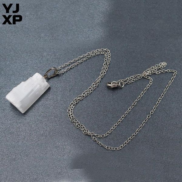 yjxp natural raw stone pendant necklace for women men irregular column gypsum selenite stick wands creative charms jewelry, Silver
yjxp natural raw stone pendant necklace for women men irregular column gypsum selenite stick wands creative charms jewelry, Silver