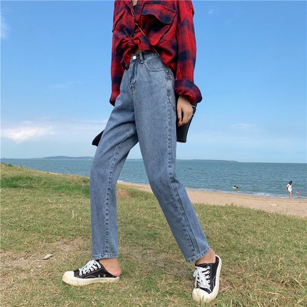 s-xl 2019 autumn korean chic style women harem denim pants casual blue high waist jeans for women straight pants (z8723
s-xl 2019 autumn korean chic style women harem denim pants casual blue high waist jeans for women straight pants (z8723
