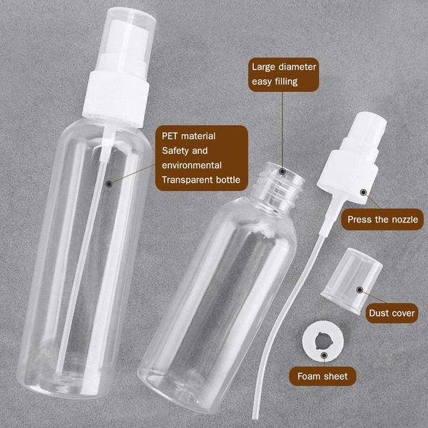 refillable bottles travel transparent plastic perfume atomizer empty small spray bottle 30/50/100ml safe dropship
refillable bottles travel transparent plastic perfume atomizer empty small spray bottle 30/50/100ml safe dropship