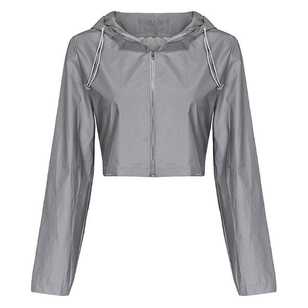 2020 women's loose cropped hoodies ins zip reflection coat fashion female short zipper pullover long sleeve hooded's sweatshirt, Black
2020 women's loose cropped hoodies ins zip reflection coat fashion female short zipper pullover long sleeve hooded's sweatshirt, Black