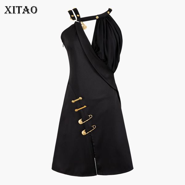 xitao pleated off shoulder high waist dress women clothes 2019 irregular sequined sleeveless bandage minority dress gcc2701, Black;gray
xitao pleated off shoulder high waist dress women clothes 2019 irregular sequined sleeveless bandage minority dress gcc2701, Black;gray