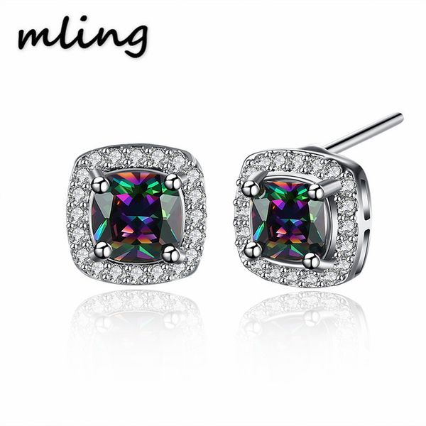 925 sterling silver stud earrings oval cubic zircon crystal jewelry for women fine wedding engagament bijoux, Golden;silver
925 sterling silver stud earrings oval cubic zircon crystal jewelry for women fine wedding engagament bijoux, Golden;silver