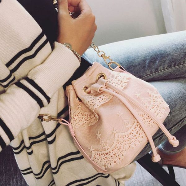 2019 fashion lace drawnstring bag for women small sling bag handbag pu shoulder bags korean design bags for women girls
2019 fashion lace drawnstring bag for women small sling bag handbag pu shoulder bags korean design bags for women girls